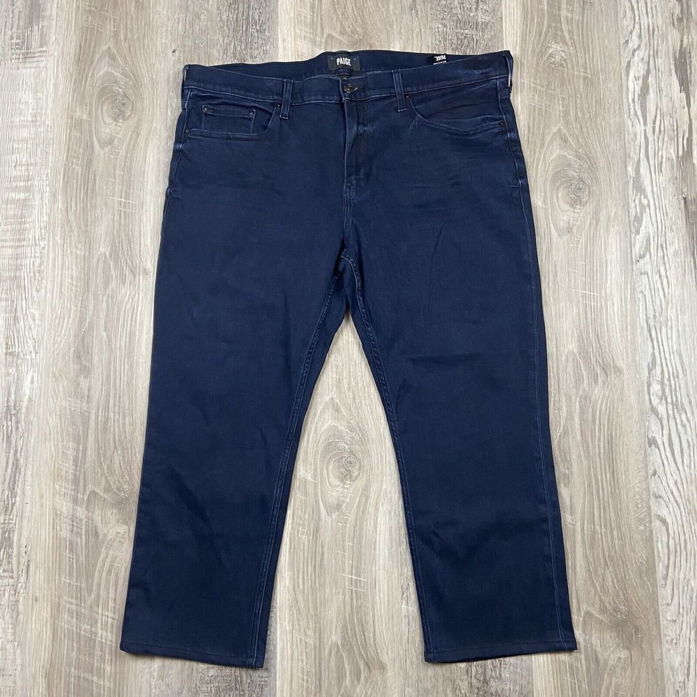 Paige Jeans Men's 40x26 Straight Stretch‎ Dark Wash  Federal USA